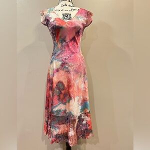 Komarov Lace Cap Sleeve Dress